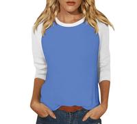 Deals of The Day Lightning Deals Oversized Linen Shirts for Women Women's Crew Neck 3/4 Sleeve Printed T Shirt Fashionable Casual Top Summer Order History My Account 2024 Order History My Account 2025