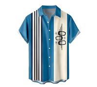 Deals of The Day Sale Hawaiian Shirt for Men Big and Tall Mens Shirts 40624JAN1385 Light Weight Male Summer Cotton Linen Solid Casual Plus Size Loose Shirt Mens Turn Down Men's Dress Shirts Sky Blue