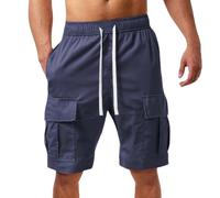 Deals of The Day Sale Prime Cargo Combat Shorts for Mens UK with Multi Pockets Casual Elasticated Drawstring Loose Straight Running Fashion Summer Mens Comfy Shorts Pants for Men UK