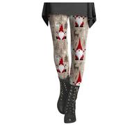 Deals of The Day Sale Prime Daily Deals Ladies Black Leggings Women's Autumn and Winter New Casual Fashion Christmas Printing Thickened Underpants Yoga Pants Slim Patterned Black Leggings Women