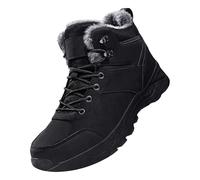 deals of the day sale prime daily deals Mens Winter Boots Waterproof Warm Snow Boots Non-Slip Outdoor Trekking Shoes High Top Triners Lace Up Safety Boots Warm Fur Lined waterproof wellies mens