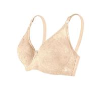 Deals+of The Day Sale+Prime Sleep Bras UK Breast Feeding Strapless for Large Breasts Comfy White Sports Sexy High Impact Sports Big+Spring+Sales Gift Women Beige 44