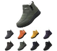 Deals of The Day Sale Prime Snow Boots Winter Fur lined Waterproof Slip On Outdoor Warm Ankle Boots Orthopedic Boots Non Slip Walking Boots Chunky Arch Suppport winter boots women