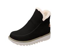 Deals of The Day Sale Prime Winter Boots for Women UK Classic Non Slip Ankle Snow Booties Warm Boots Women's Non Slip Ankle Snow Boot Wide Fit Hiking Daily Deals of The Day (Black, 5)