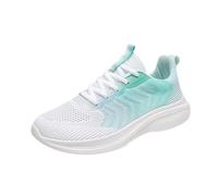 Deals of The Day Sale Prime Womens Trainers Low Top Running Shoes Breathable Mesh Orthopedic Sneakers Wide Fit Wedge Trainers Comfortable Lace Up Walking Shoes All+Overstock+Deals Green 5.5