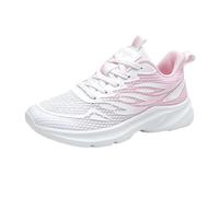 Deals of The Day Trainers for Women Wide Fit Wedge Running Sneakers Casual Fashion Non Slip Running Shoes Lightweight Low Top Soft Sole Slip on Arch Support Trainers Women Pink 4.5
