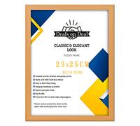 Deals on deal 25x25CM Square Solid Eton jigsaw puzzle Wooden Photo Picture Certificate Posters Frame Wood Wall Frames Clear plexiglass Ideal Home/Office(25x25CM (9.84" x 9.84") BEECH)