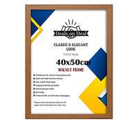 Deals on deal 40x50CM Solid Eton Premium jigsaw puzzle Wooden Photo Picture Certificate Posters Frame Wood Wall Frames Clear plexiglass Ideal Home/Office(40x50CM(15.7" x 19.7") WALNUT