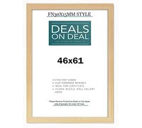 DEALS ON DEAL 46x61cm Picture Frame Solid MDF Wooden Jigsaw Puzzle Poster Frame, High-end Modern Style, Made High Definition Acrylic Front for Wall and Tabletop Photo Display [PINE 46x61]