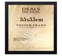 Deals on deal 55X55CM Square Solid Eton Wooden Photo Picture Certificate Posters Frame Wood Wall Frames Clear Styrene Front Home/Office Decoration(55X55CM (21.7" x 21.7"), BLACK)