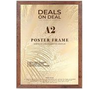 Deals on deal A2 Large Solid Eton Premium Wooden jigsaw puzzle Photo Picture Certificate Posters Frame Wood Wall Frames Clear plexiglass Ideal Home/Office(A2 (41.9 x 59.4cm), RUSTIC)
