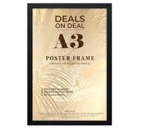 Deals on deal A3 Classic Design Solid Eton Wooden Photo Picture Certificate Posters Frame Wood Wall Frames Clear Styrene Front Home/Office Decoration A3 (29.7 x 41.9cm), BLACK)