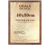 Deals on deal Classic 40 x 30cm Solid Eton Wooden Photo Picture Certificate Posters Frame Wood Wall Frames Clear Styrene Front Home/Office (40x30CM (15.7" x 11.8"), RUSTIC)