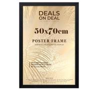 Deals on deal Classic 50x70cm Solid Eton Wooden Photo Picture Certificate Posters Frame Wood Wall Frames Clear Styrene Front Home/Office Decoration 70x50CM (27.6" x 19.7") BLACK)