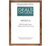 DEALS ON DEAL Durable Rustic 40x80cm Photo Picture Frames Poster Frames Artwork Displays & Decor HD clear Acrylic Front for homes, office, galleries, or exhibitions