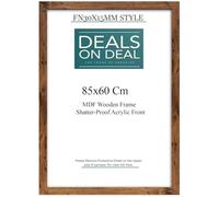 DEALS ON DEAL Durable Rustic 85x60cm Photo Picture Frames Poster Frames Artwork Displays & Decor HD clear Acrylic Front for homes, office, galleries, or exhibitions