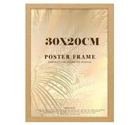 DEALS ON DEAL Flat Modern Oak Hand Crafted Large 20x30 cm Poster Picture Frame Solid Wood Frames Jigsaw Puzzle Artwork Frames for Home and Office
