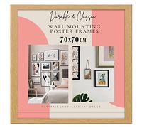 Deals on deal Large 70x70cm Square Picture Frame Photo Frame Wall Art Poster Frames With Clear Perspex Safety Glass to Hang Portrait or Landscape (70x70CM, OAK)