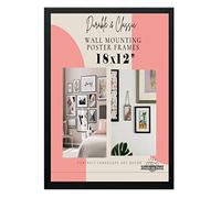 Deals on deal Modern 18x12 inch picture frame poster frames Wooden Photo Frame Wall Art Poster Frames With Clear Perspex Safety Glass to Hang Portrait or Landscape (18"x12" (45.7 x 30.5cm), BLACK)