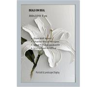 DEALS ON DEAL Modern Flat Profile Light Grey 80x100 cm Handcrafted Shatter-Proof Perspex Eton Wooden for Gallery Jigsaw Puzzle Poster Frames Vertical & Horizontal