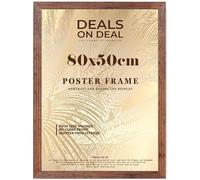 DEALS ON DEAL Modern Flat Profile Rustic 80x50 cm Handcrafted Shatter-Proof Perspex Eton Wooden for Gallery Jigsaw Puzzle Poster Frames Vertical & Horizontal