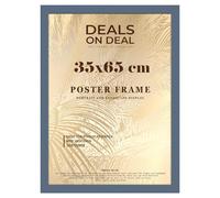 DEALS ON DEAL® Modern Large Poster Frame 35x65cm Mdf Wooden Picture Frames 65cm x 35cm for Jigsaw Puzzles/Shatter-Proof Front Vertical/Horizontal Mounting For Home & Office Décor-Dark Grey
