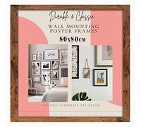 Deals on deal Modern Large Square 80 X 80 cm Wooden Picture Frame Photo Frame Wall Art Poster Frames With Clear Perspex Safety Glass to Hang Portrait or Landscape (80X80CM, RUSTIC)