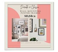 Deals on deal Modern Square Large poster frames 80x80cm Wooden Picture Frame Photo Frame Wall Art Poster Frames With Clear Perspex Safety Glass to Hang Portrait or Landscape (80X80CM, WHITE)