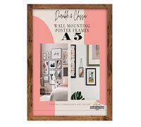 Deals on deal Modern Wooden A5 Jigsaw puzzle Picture Frame Photo Frame Wall Art Poster Frames With Clear Perspex Safety Glass to Hang Portrait or Landscape (A5 (14.8 x 21.0cm), RUSTIC)