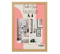 Deals on deal Modern Wooden Picture Frame Photo Frame Wall Art Poster Frames With Clear Perspex Safety Glass to Hang Portrait or Landscape (A4 (21.0 x 29.7cm), OAK)