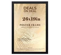 DEALS ON DEAL® Poster Frame 26x19 in Photo Picture Frame Jigsaw Puzzle | Mdf Wooden 26 x 19 in | Large 660 x 482 mm | for Home Office Livingroom-Black