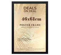 DEALS ON DEAL® Poster Frame 46x61 cm Picture Frame Jigsaw Puzzle | Mdf Wooden 46 x 61 cm | Large 460 x 610 mm | Home Office Livingroom- Black
