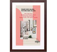 DEALS ON DEAL Poster frames 28x40 with Mount for 36x24 | Clear Acrylic Solid Wooden Picture Frames | Jigsaw Puzzle Wall Décor display Horizontally or Vertically