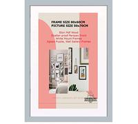 DEALS ON DEAL Poster frames 80x60 with Mount for 50x70 | Clear Acrylic Solid Wooden Picture Frames | Jigsaw Puzzle Wall Décor display Horizontally or Vertically