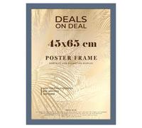 DEALS ON DEAL Premium Dark grey 45x65cm Poster Frame with Shatterproof Styrene Front 450mmx300mm Ideal for Home, Office, or Gallery | Crystal Clear Display for Art & Prints