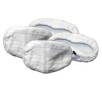Deals2u365(™) Steam Mop Pads for Quest 900W Steam Cleaner Main Floor Cleaning Cloths Pack of 4 (White)