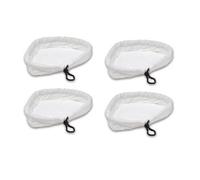 Deals2u365 Washable Microfibre Cloth Cleaning Pads for Hoover Steamjet SSNC1700 S2IN1300C S2IN1300A Steam Cleaner Mop (Pack of 4, White)