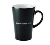 Dean and Deluca Latte Mug Medium Black 12.5 fl oz (370 ml) Mug Microwave Safe Dishwasher Safe Tableware Coffee 13.5 x 9.7 x 7.5cm
