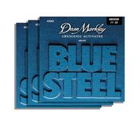 Dean Markley Blue Steel Electric Guitar Strings, Medium 11-52, Cryogenic Treated, 3 Pack