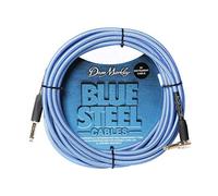 Dean Markley DMBSIN20R Blue Steel 1/4-Inch String to 1/4-Inch R Ang Instrument Cable