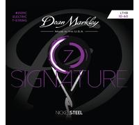 Electric Guitar Strings Nickel Steel Signature 7 String Set. Nickel Wound Guitar Strings Light Top/Heavy Bottom, Soft Electric Guitar Strings for a Superior Tone and Sustainability, 10-60, 2504C