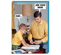 Dean Morris Cards Ask Your Mum - Funny Fathers Day Card - Dad Joke Humour