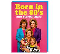 Dean Morris Cards Born in the 80's Funny Retro Birthday Card - 1980s Humour