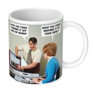 Dean Morris Cards Have You Tried Turning It Off and On Again Funny 11oz Ceramic Mug