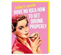 Dean Morris Cards How To Get Drunk Properly - Funny Birthday Card - Humourous Card for Friends