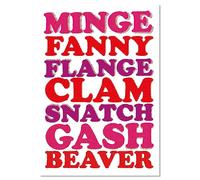 Dean Morris Cards Minge Fanny Flange... Postcard Funny