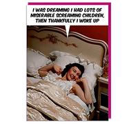 Dean Morris Cards Miserable Screaming Children - Funny Mothers Day Card - Funny Cheeky Card For Mum - Mum Humour