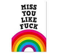 Dean Morris Cards Miss You Like F*** Postcard
