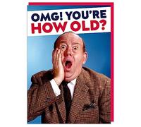 Dean Morris Cards OMG You're how old Birthday Card - Male Birthday Card - Funny Rude Birthday for Him Dad Friends Family - Banter