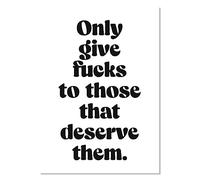 Dean Morris Cards Only give f***s Postcard